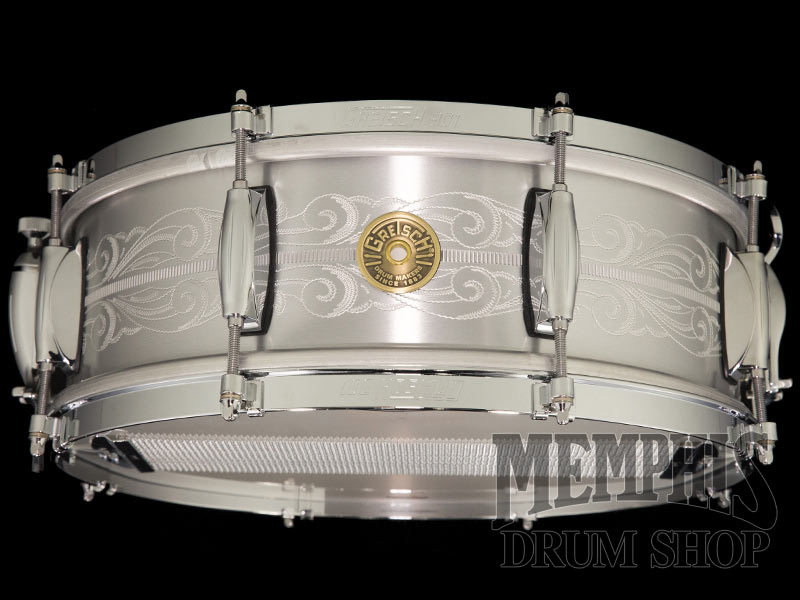 Gretsch 14x5 135th Anniversary Engraved Aluminum Snare Drum