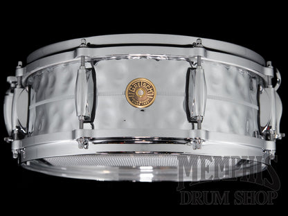 Gretsch 14x5 USA Custom Hammered Chrome Over Brass Snare Drum