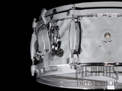Gretsch 14x5 USA Custom Hammered Chrome Over Brass Snare Drum