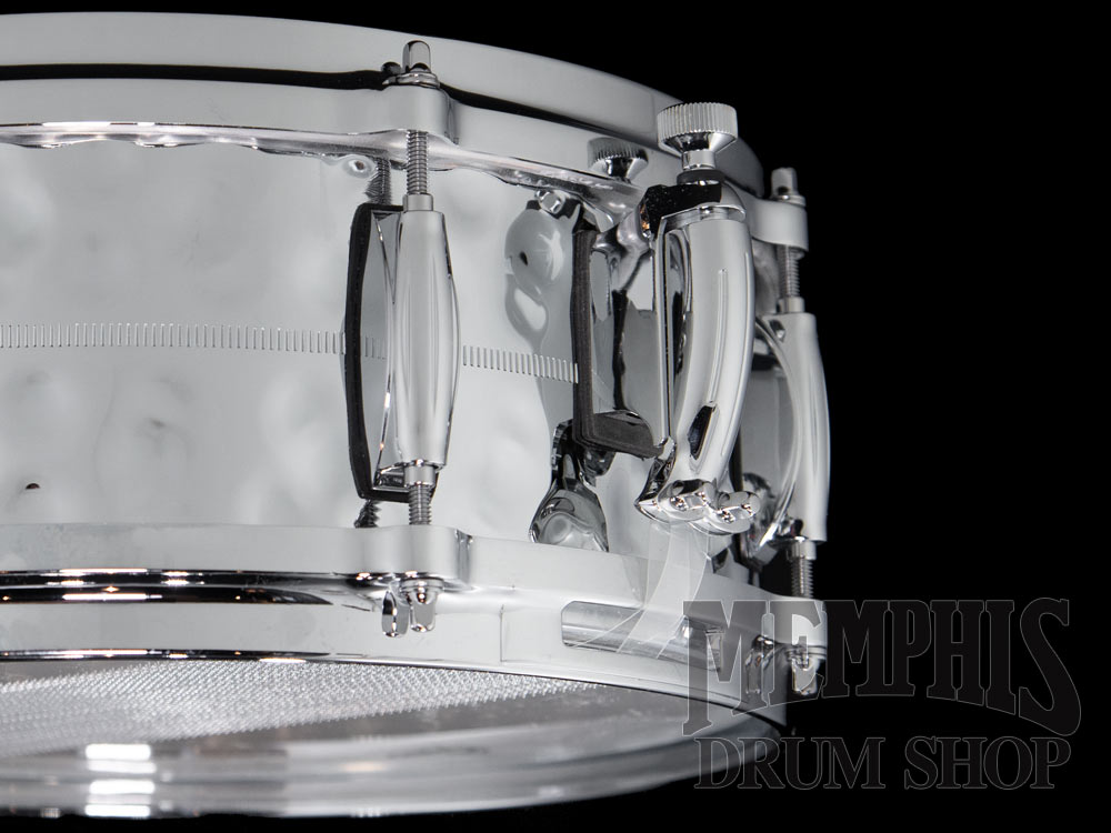 Gretsch 14x5 USA Custom Hammered Chrome Over Brass Snare Drum