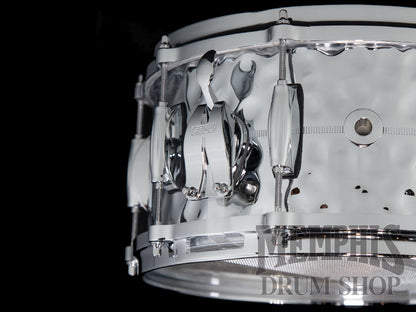 Gretsch 14x6.5 USA Custom Hammered Chrome Over Brass Snare Drum