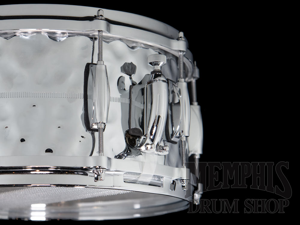 Gretsch 14x6.5 USA Custom Hammered Chrome Over Brass Snare Drum