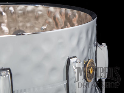 Gretsch 14x6.5 USA Custom Hammered Chrome Over Brass Snare Drum