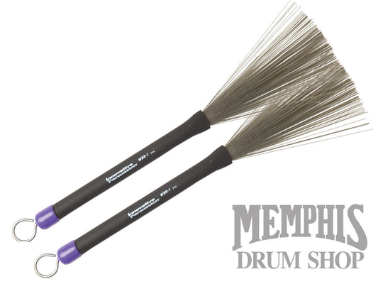 Innovative Percussion Wire Retractable Brush with Pull Rod - Medium WBR-1