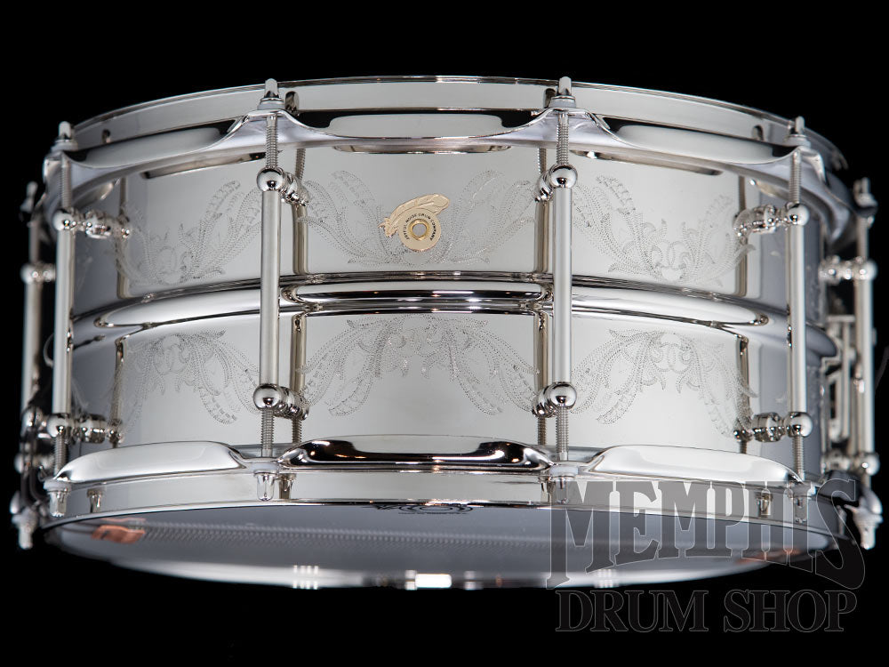 Joyful Noise 14x6.5 Engraved Bronze Snare Drum - Lilly Of The Valley