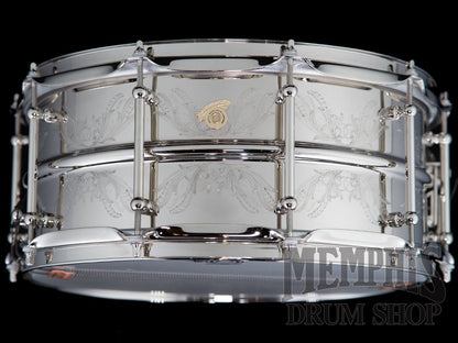 Joyful Noise 14x6.5 Engraved Bronze Snare Drum - Lilly Of The Valley