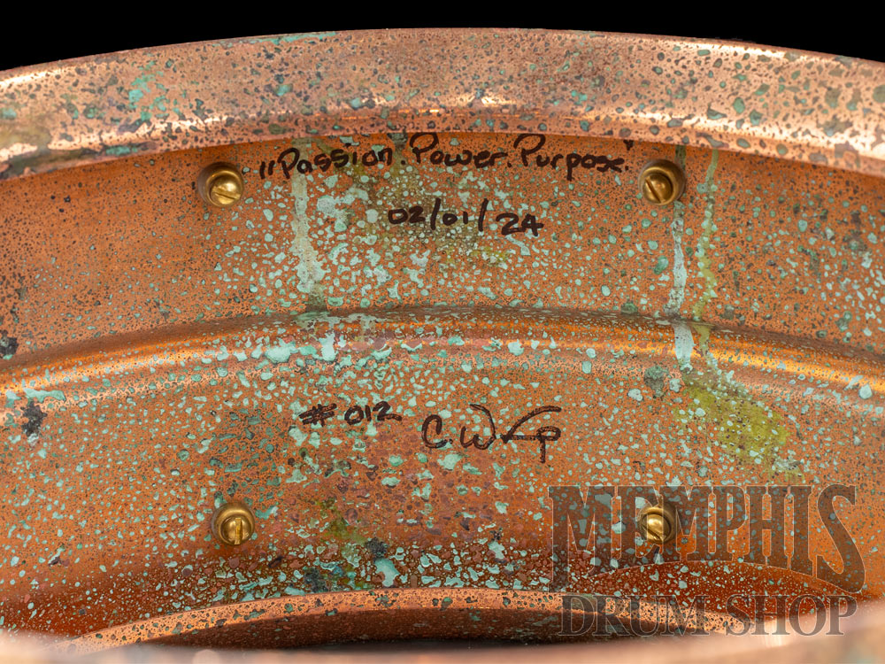 Joyful Noise 14x6.5 Copper Verdigris Blackbird Studio Model Snare Drum