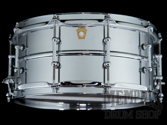 Ludwig 14x6.5 Chrome Over Brass Snare Drum with Tube Lugs