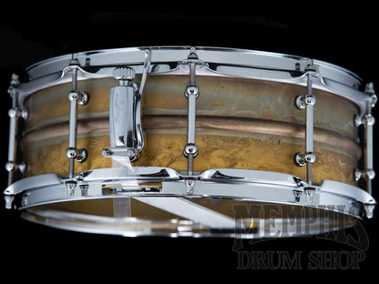 Ludwig 14x5 Raw Brass Phonic Snare Drum with Tube Lugs