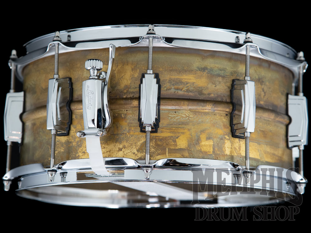 Ludwig 14x6.5 Raw Brass Phonic Snare Drum