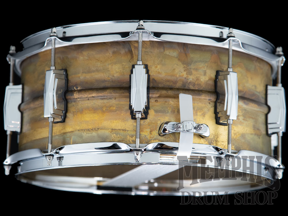 Ludwig 14x6.5 Raw Brass Phonic Snare Drum