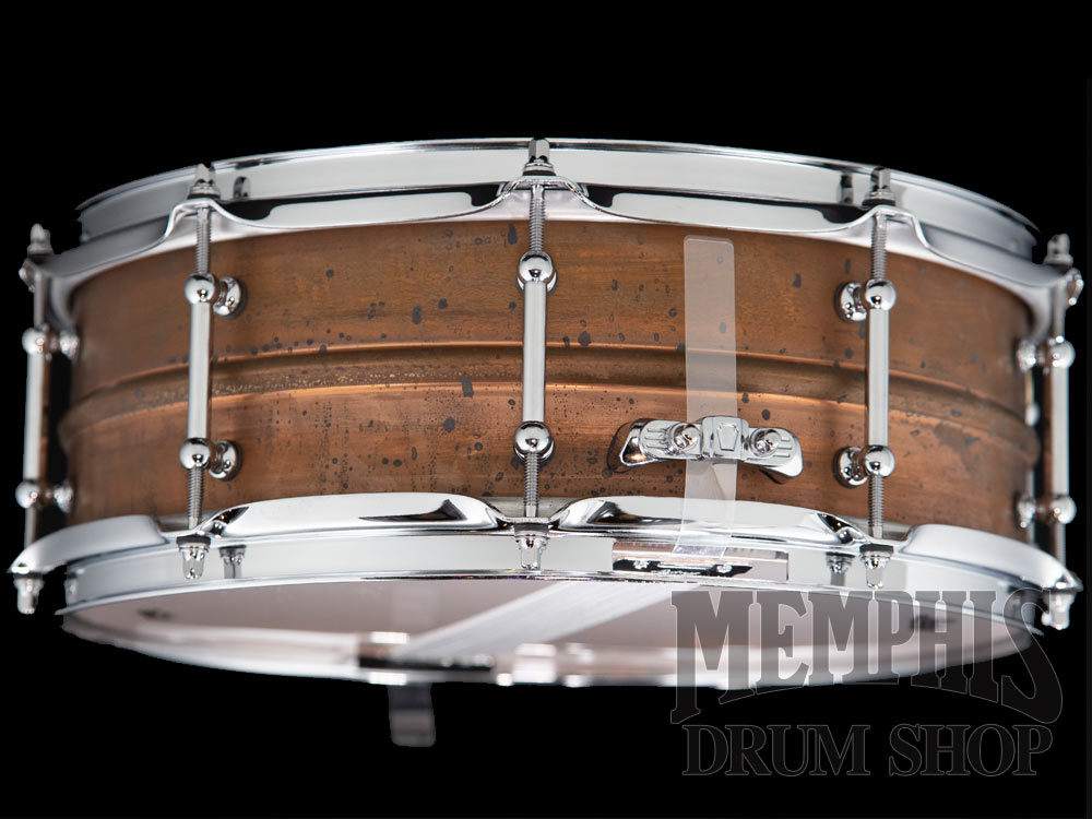 Ludwig 14x5 Raw Copperphonic Snare Drum with Tube Lugs