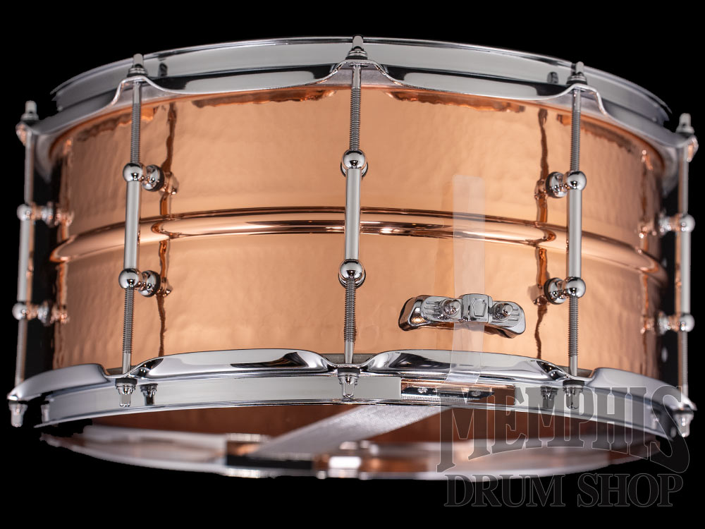 Ludwig 14x6.5 Copperphonic Hammered Snare Drum with Tube Lugs
