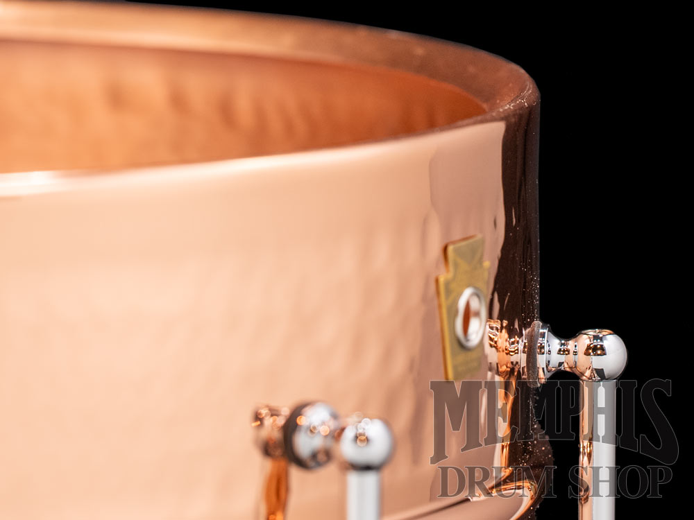 Ludwig 14x6.5 Copperphonic Hammered Snare Drum with Tube Lugs