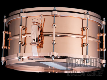 Ludwig 14x6.5 Copperphonic Snare Drum with Copper Hardware and Tube Lugs