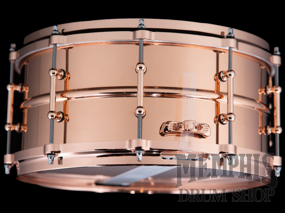Ludwig 14x6.5 Copperphonic Snare Drum with Copper Hardware and Tube Lugs