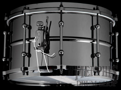 Ludwig 14x8 Universal Black Brass Snare Drum with Black Hardware