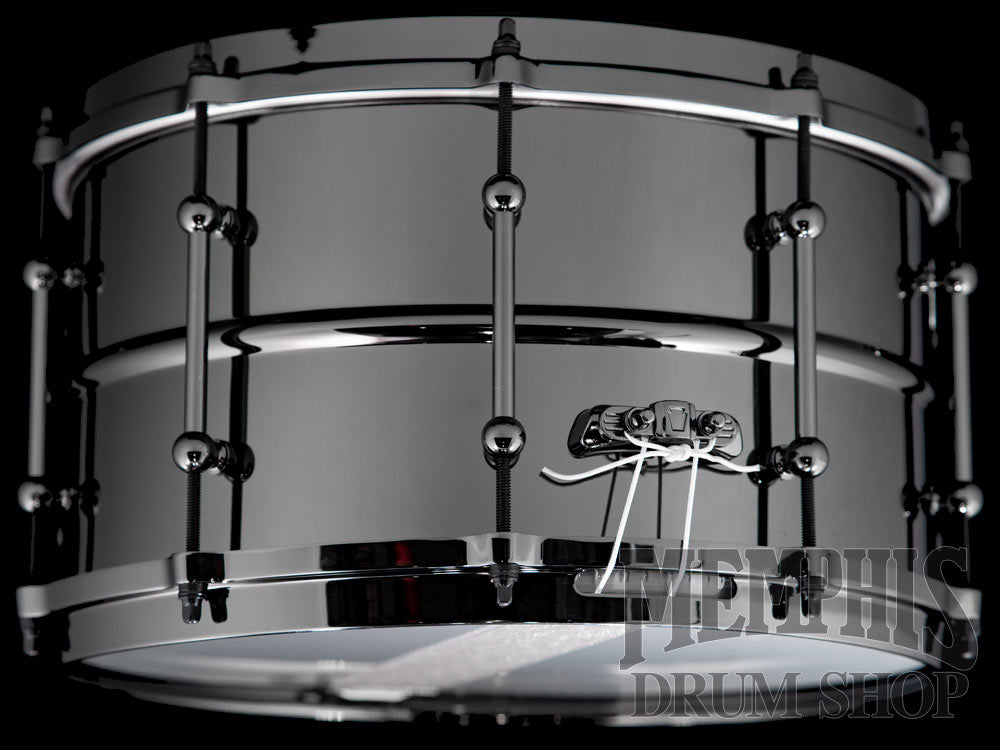 Ludwig 14x8 Universal Black Brass Snare Drum with Black Hardware