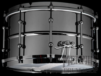Ludwig 14x8 Universal Black Brass Snare Drum with Black Hardware