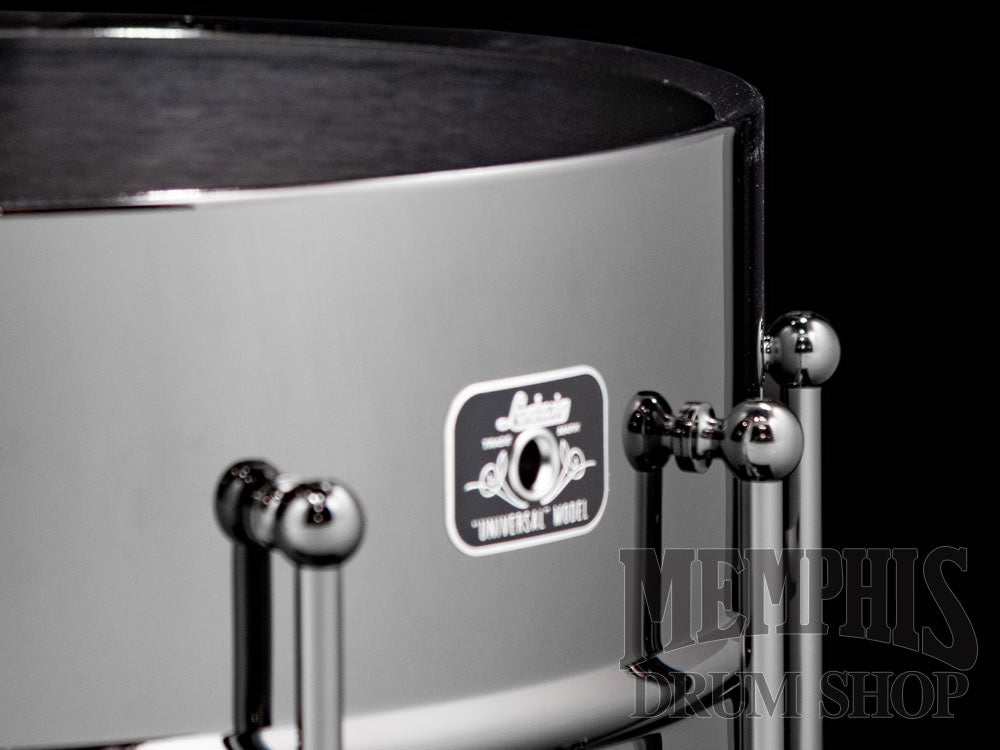Ludwig 14x8 Universal Black Brass Snare Drum with Black Hardware