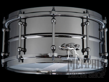 Ludwig 14x6.5 Universal Black Brass Snare Drum with Black Hardware