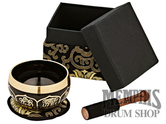 Meinl Sonic Energy Ornamental Singing Bowl, 300g, Black gift box