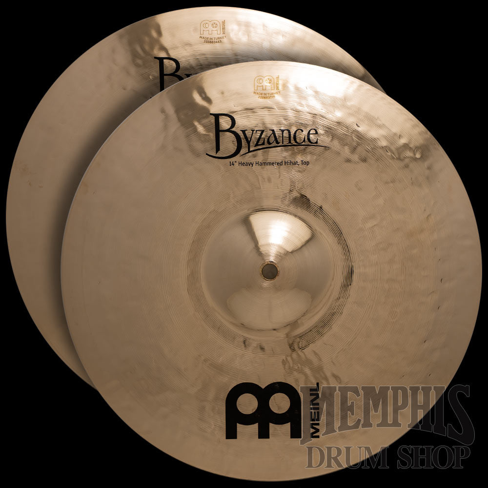 Meinl 14" Byzance Brilliant Heavy Hammered Hi-Hats