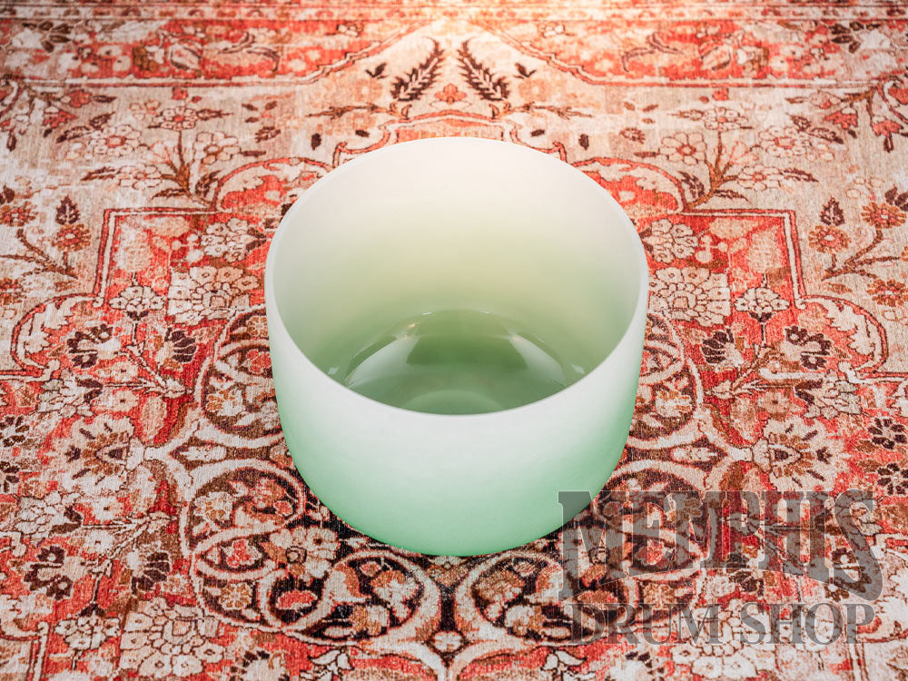 Meinl 11" Crystal Singing Bowl Color-frosted, Note F, Heart Chakra