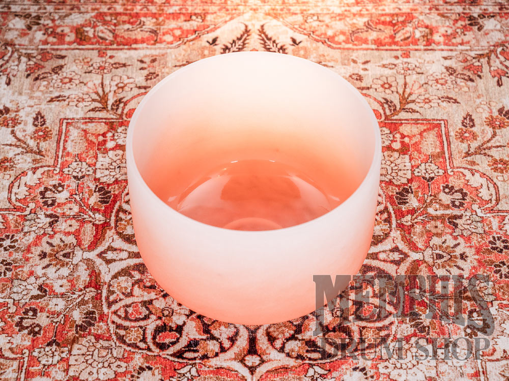 Meinl Sonic Energy Crystal Singing Bowl Colour-Frosted 13", Orange, Note D4, Sacral Chakra