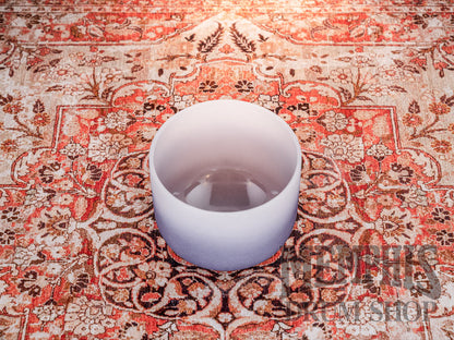 Meinl Sonic Energy Crystal Singing Bowl Colour-Frosted   9", Dark Blue, Note A4, Brow Chakra