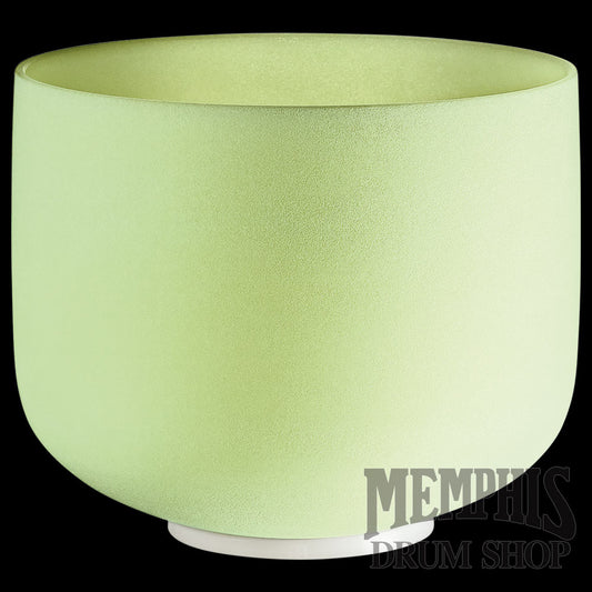 Meinl 10" Emerald Crystal Singing Bowl, Note F, Heart Chakra