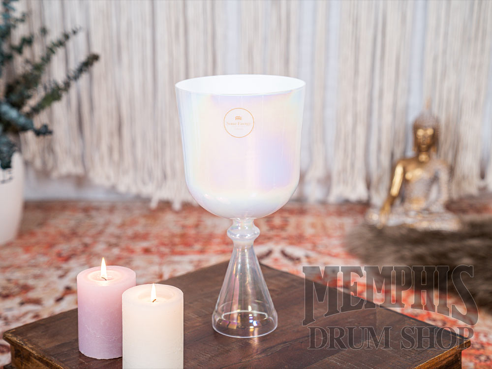 Meinl Sonic Energy Crystal Singing Chalice 6.75", Creamy, Root Chakra