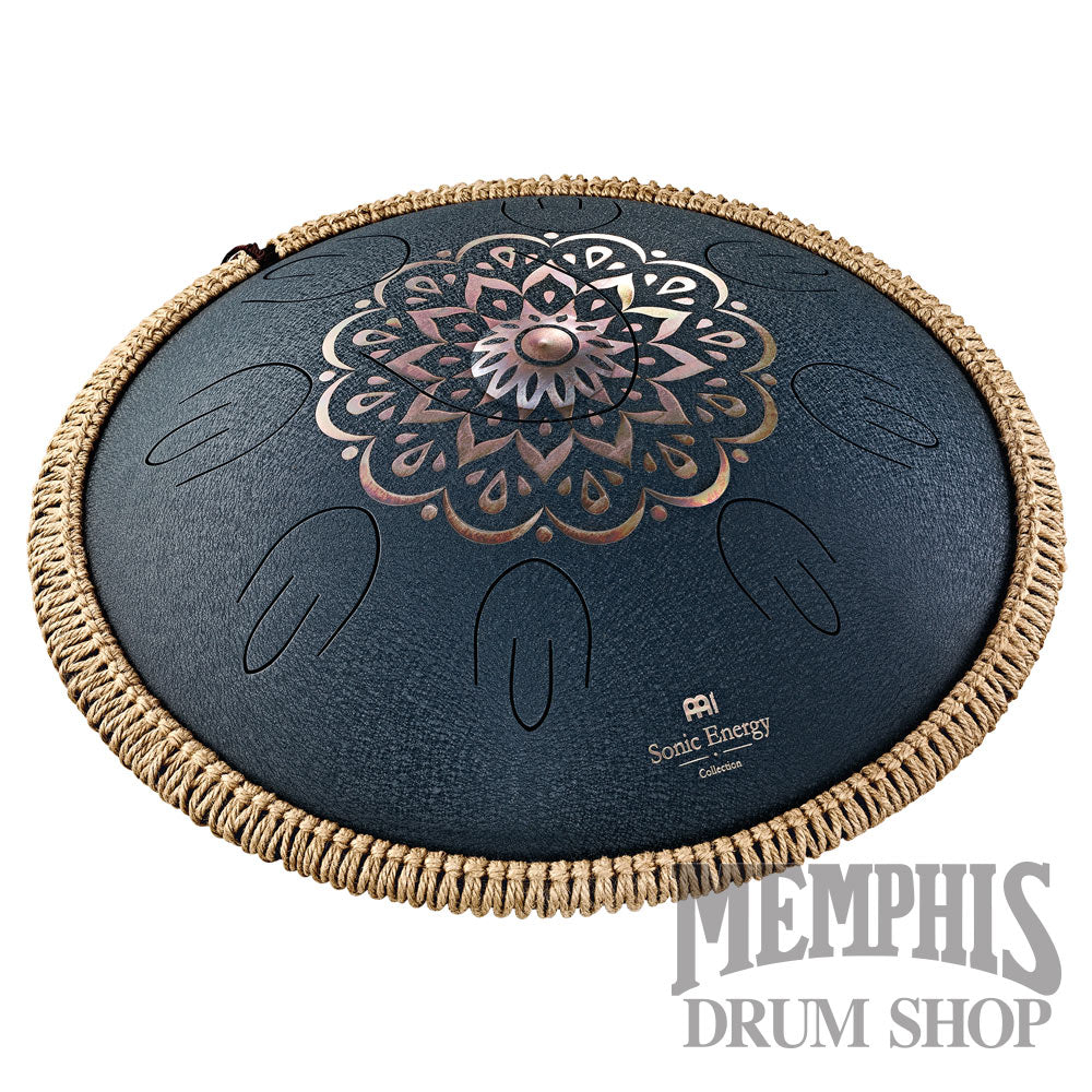 Meinl Octave Steel Tongue Drum D Amara Floral Design - Navy Blue