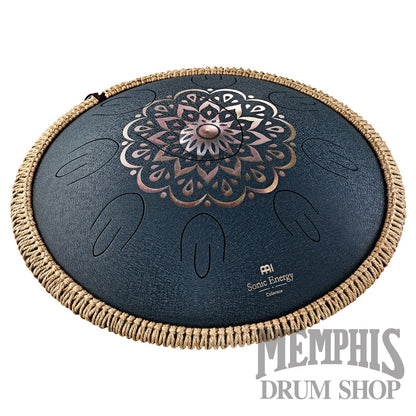 Meinl Octave Steel Tongue Drum D Amara Floral Design - Navy Blue