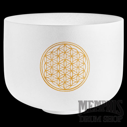 Meinl 10" Crystal Singing Bowl, Flower Of Life 128 Hz
