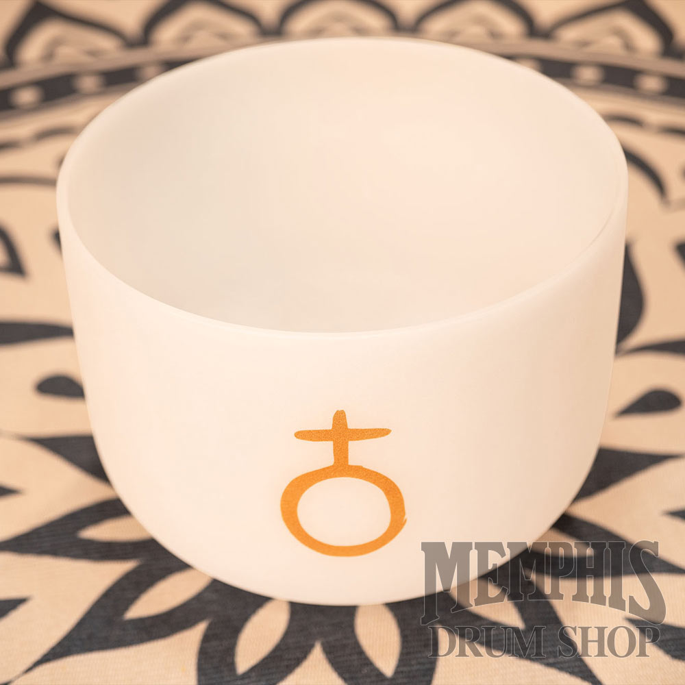 Meinl 12" Planetary Tuned Crystal Singing Bowl, Earth Year / Om 136.10 Hz