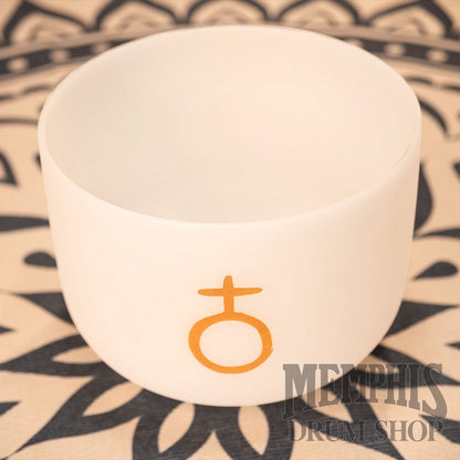 Meinl 12" Planetary Tuned Crystal Singing Bowl, Earth Year / Om 136.10 Hz