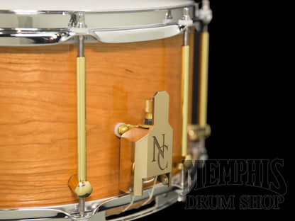 Noble & Cooley 14x7 Solid Shell Classic Cherry Snare Drum - Natural Gloss