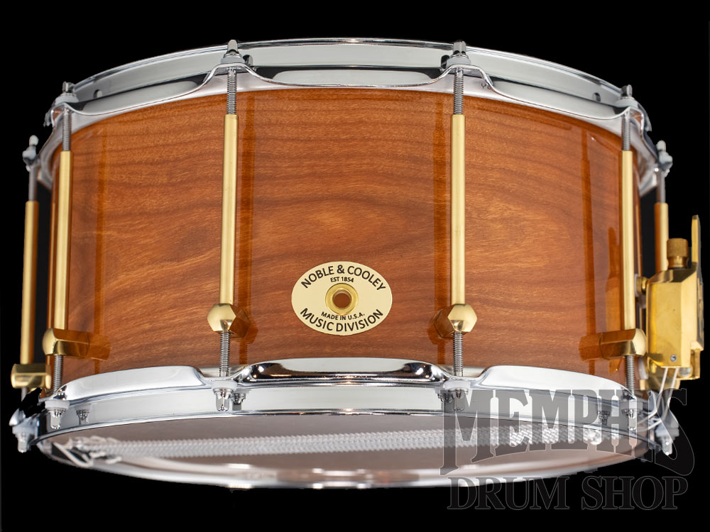 Noble & Cooley 14x7 Solid Shell Classic Cherry Snare Drum - Natural Gloss