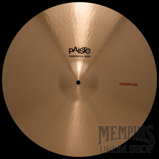 Paiste 20" Formula 602 Paperthin Crash Cymbal