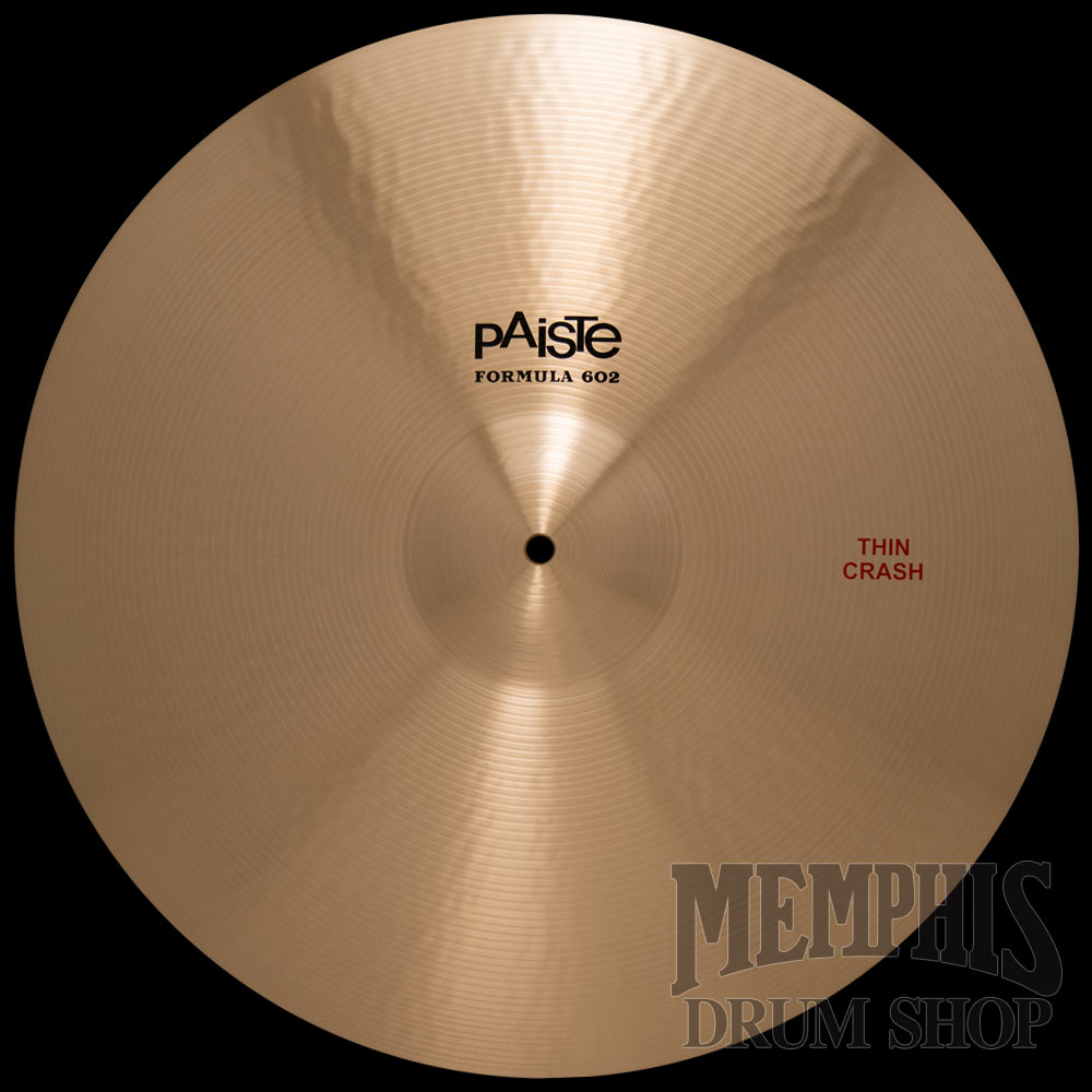 Paiste 20" Formula 602 Thin Crash Cymbal