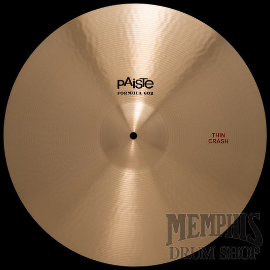 Paiste 20" Formula 602 Thin Crash Cymbal