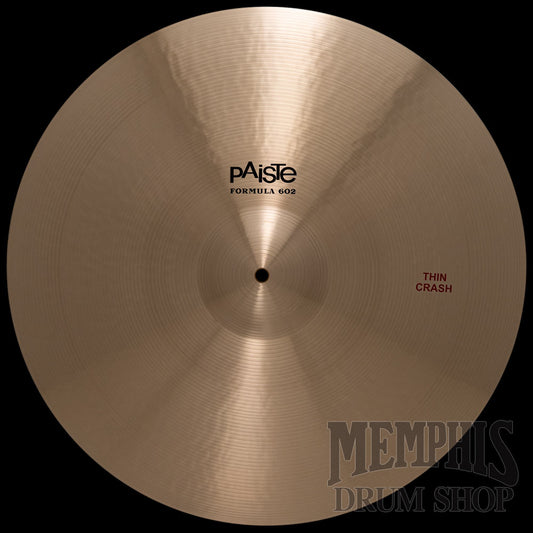 Paiste 22" Formula 602 Thin Crash Cymbal