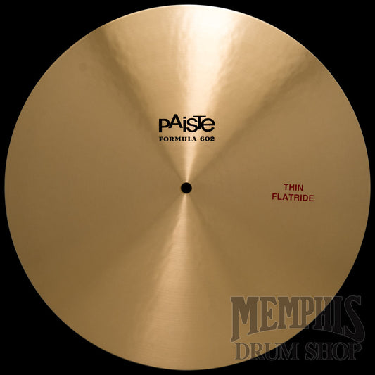 Paiste 18" Formula 602 Thin Flat Ride Cymbal