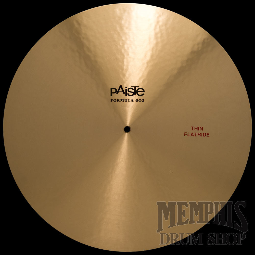 Paiste 20" Formula 602 Thin Flat Ride Cymbal