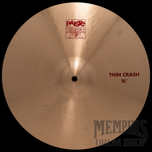 Paiste 16" 2002 Thin Crash Cymbal