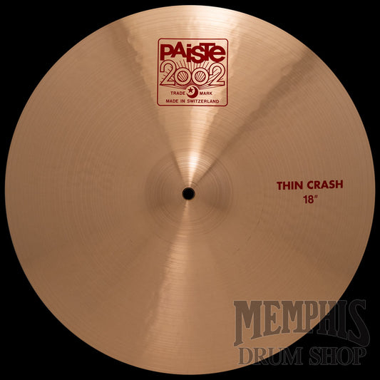 Paiste 18" 2002 Thin Crash Cymbal
