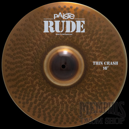 Paiste 16" Rude Thin Crash Cymbal