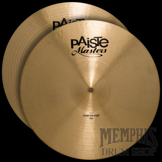 Paiste 15" Masters Thin Hi-Hats