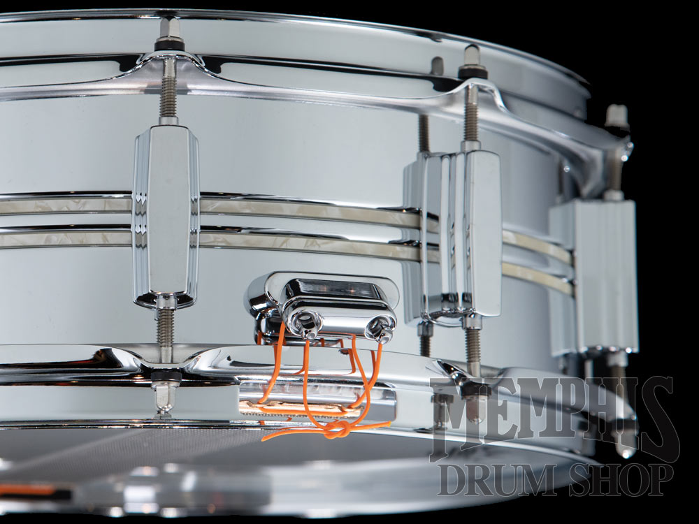 Pearl 14x5 Duoluxe Chrome Over Brass Snare Drum